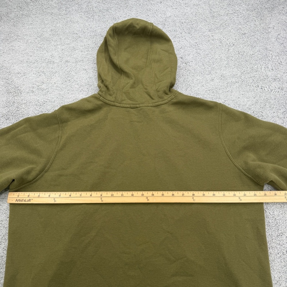 Nike Hoodie Mens Extra Large XL Olive Green Box Logo Center Swoosh Sweatshirt - Picture 12 of 14